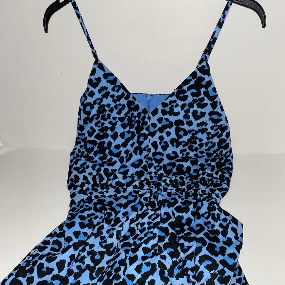 NWT BANANA REPUBLIC LEOPARD WIDE LEG CROPPED JUMPSUIT SIZE 4 - Picture 4 of 14